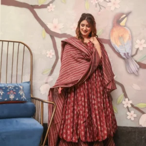laibah muslin kurta palazzo set