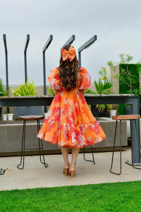 Layla organza printed dress - Image 3