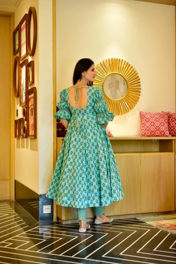 Aradhya sea green suit set - Image 3