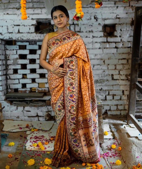 ASHAWALI BROCADE SILK SAREE - Image 2