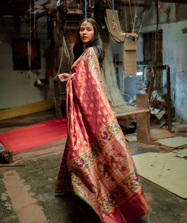 Ashawali Brocade Silk Saree - Image 2