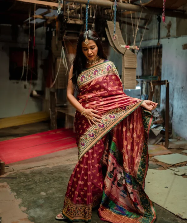 Ashawali Brocade Silk Saree - Image 3