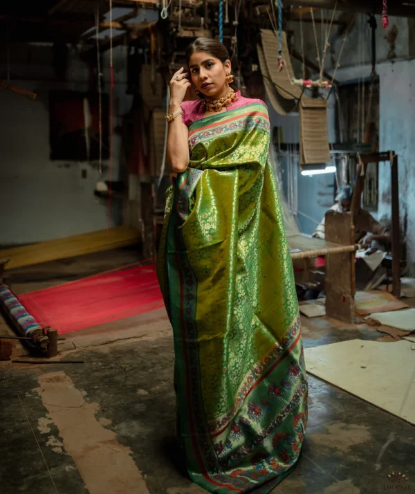 ASHAWALI BROCADE SILK SAREE - Image 2