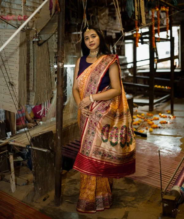 Ashawali Brocade Silk Saree - Image 2