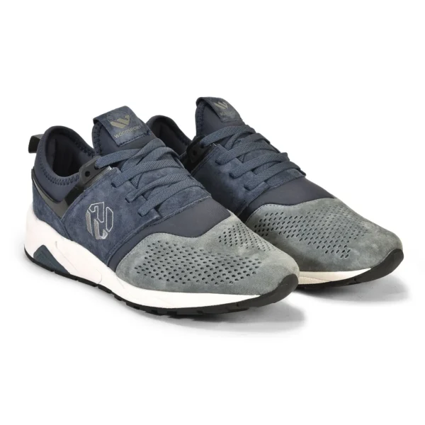 Navy and grey Sneakers for men - Image 6