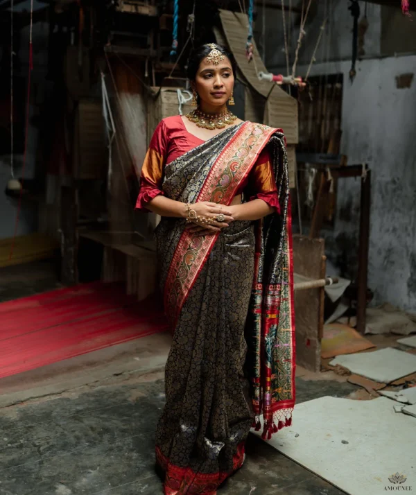 ASHAWALI BROCADE SILK SAREE - Image 2