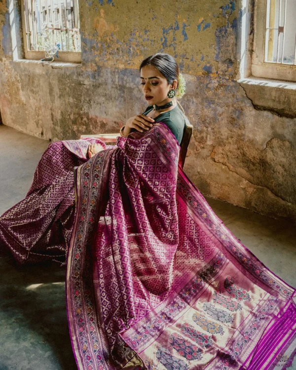 ASHAWALI BROCADE SILK SAREE - Image 3