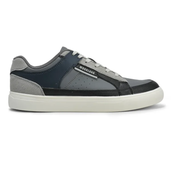 Navy Grey Casual Sneakers For Men