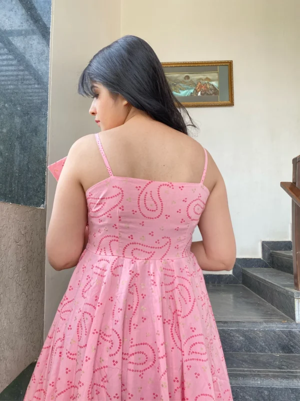 baby pink knee length maxi - Image 5