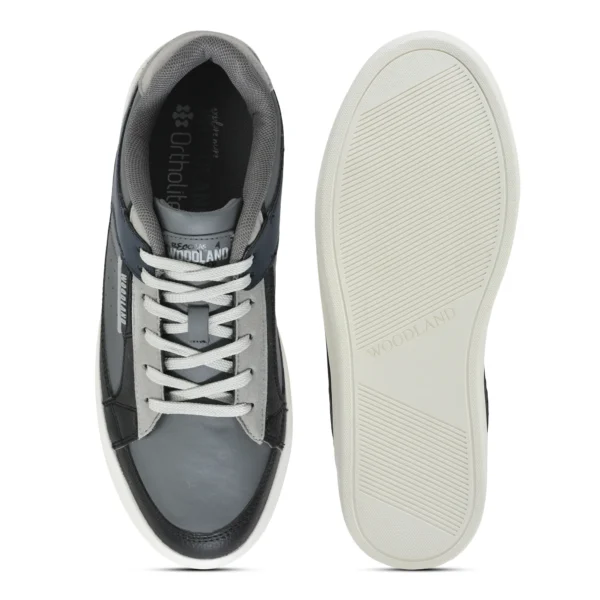 Navy Grey Casual Sneakers For Men - Image 7