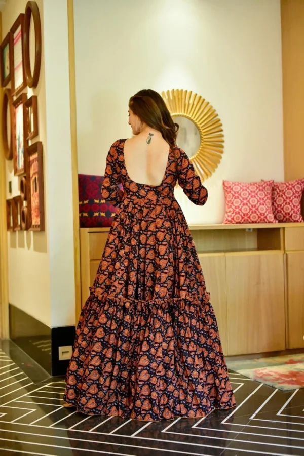 Aurelia black floral dress - Image 4