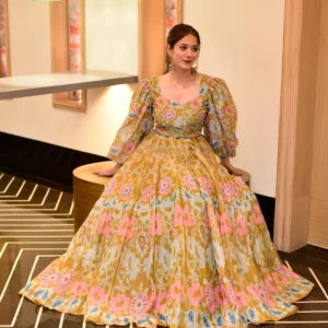 medallion floral lehenga choli