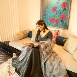 misba silk maxi set