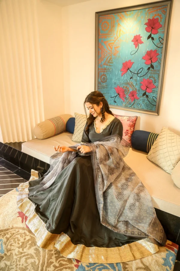 misba silk maxi set