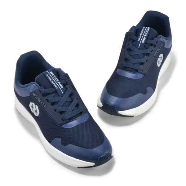 Navy Mesh Sports Shoes for Men - Image 2