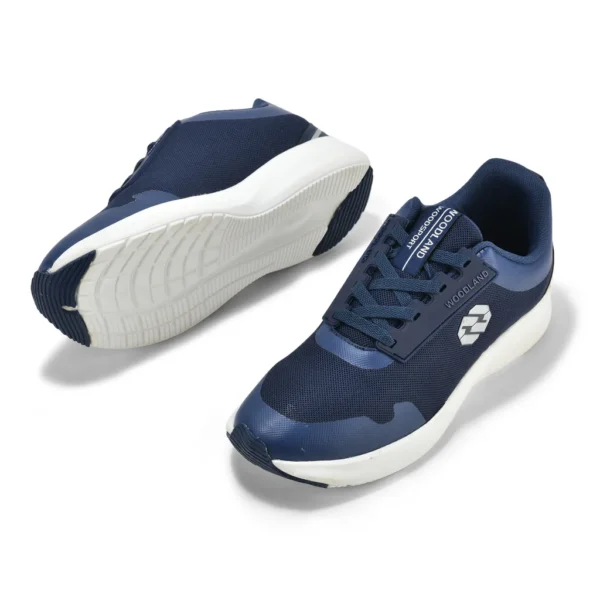 Navy Mesh Sports Shoes for Men - Image 4