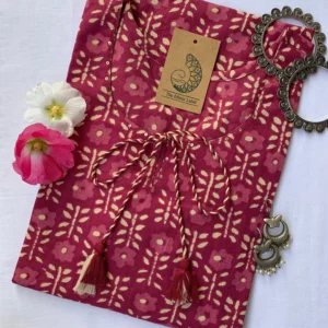 Bagru Hand Block Printed Tassel Cotton Kurta
