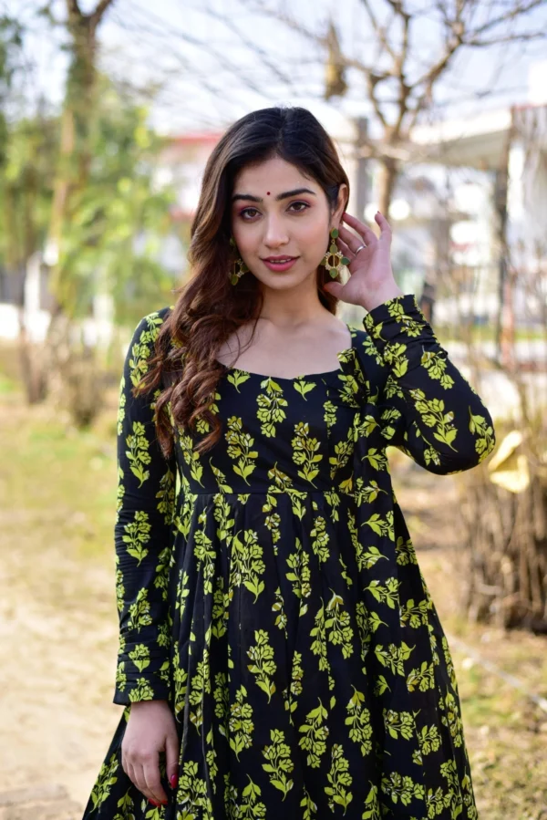 moonless black cotton suit set - Image 3