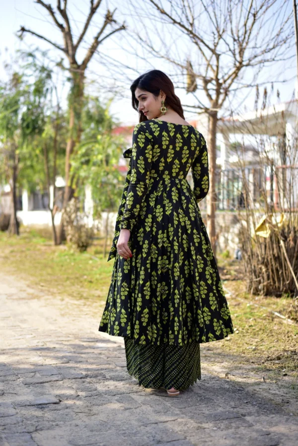 moonless black cotton suit set - Image 4