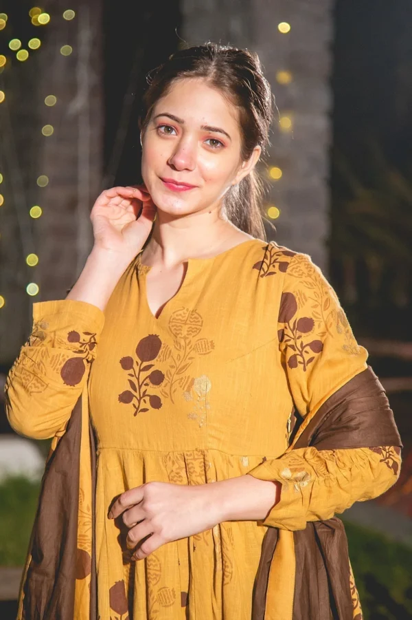 barnie mustard suit set - Image 2