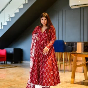 Berry cotton suit set