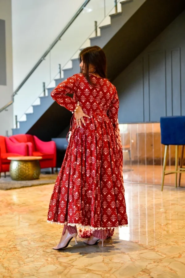 Berry cotton suit set - Image 5