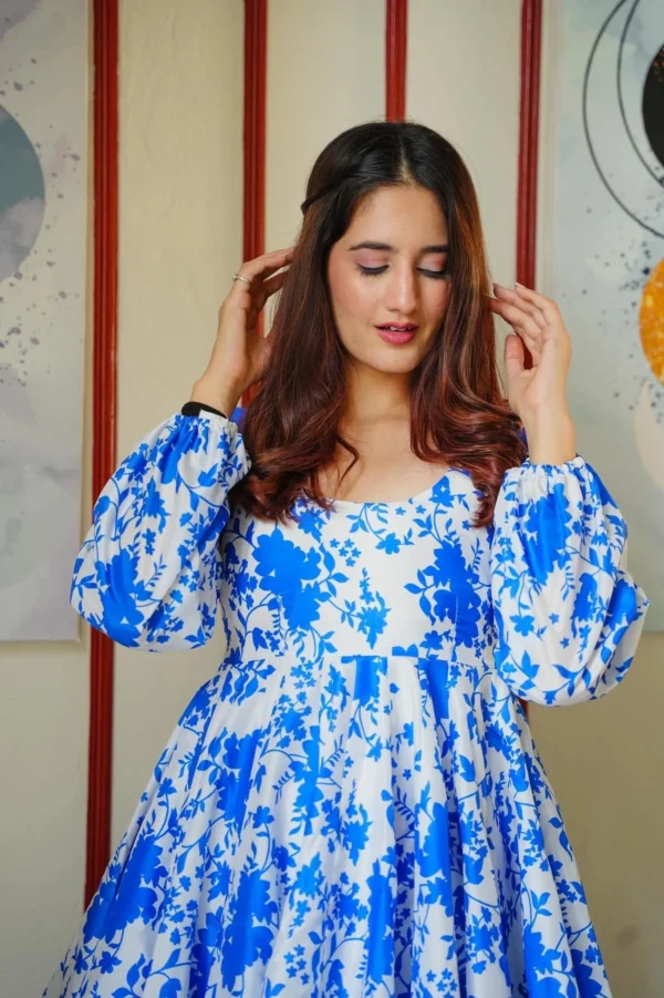 blue Emma floral dress - Image 2