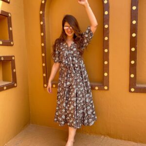 brown zue dress