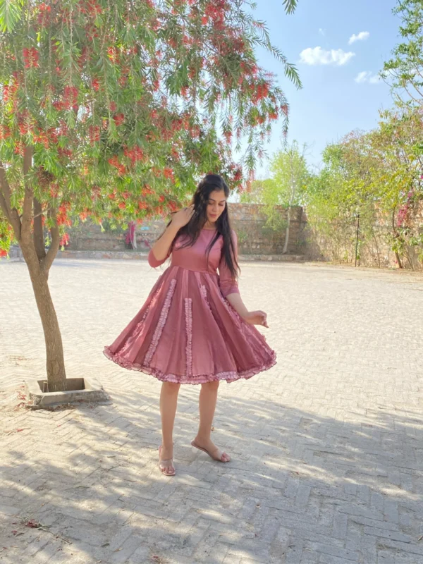 brown ombre dress - Image 3