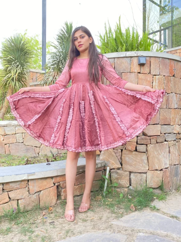 brown ombre dress - Image 4