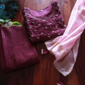 Blackberry Romance Look suit set