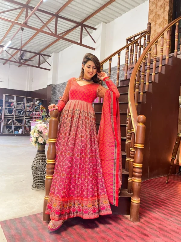 falak chanderi maxi set - Image 4