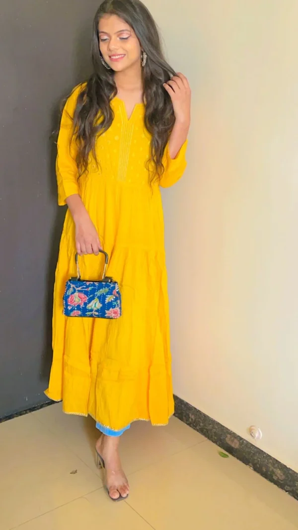 KesariyaVanity Embroidered Gown Suit - DEAL - Image 3