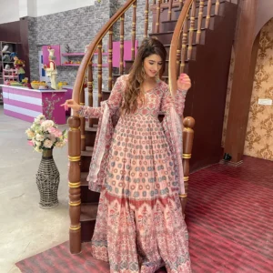 gajra chanderi set