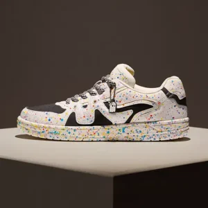Splatter Men Low Top Sneakers
