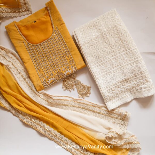 Kesariyavanity Haldi Ready Suit Set - 24 hour DEAL - Image 4