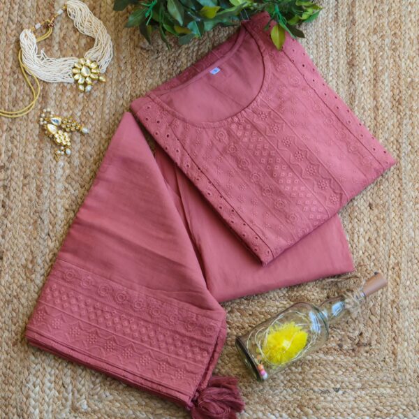 Kesariyavanity Cutwork Embroidered Festive Ready Suit Set - DEAL - Image 4