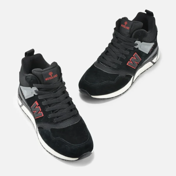 Black Casual Sneakers For Men - Image 2