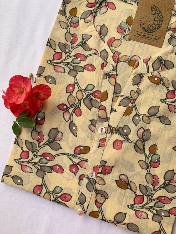 "Coral" Cotton Kurta - Image 2