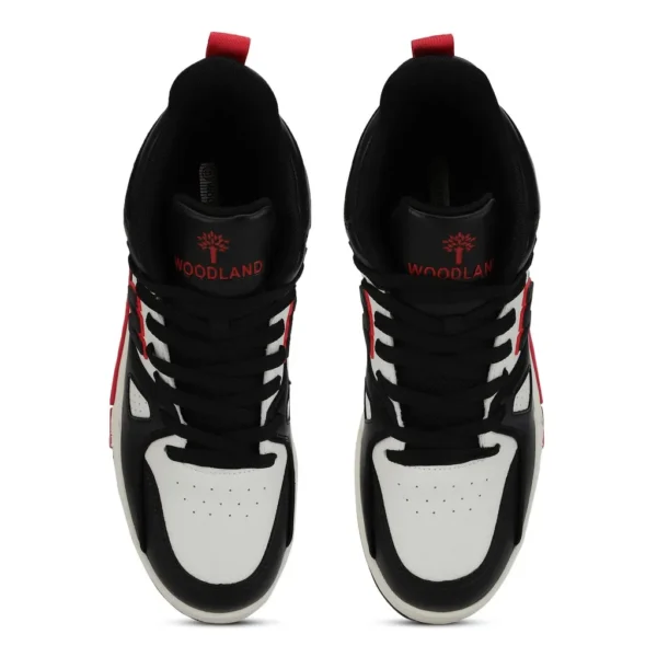 Men High-top Black and Red Sneakers - Image 6