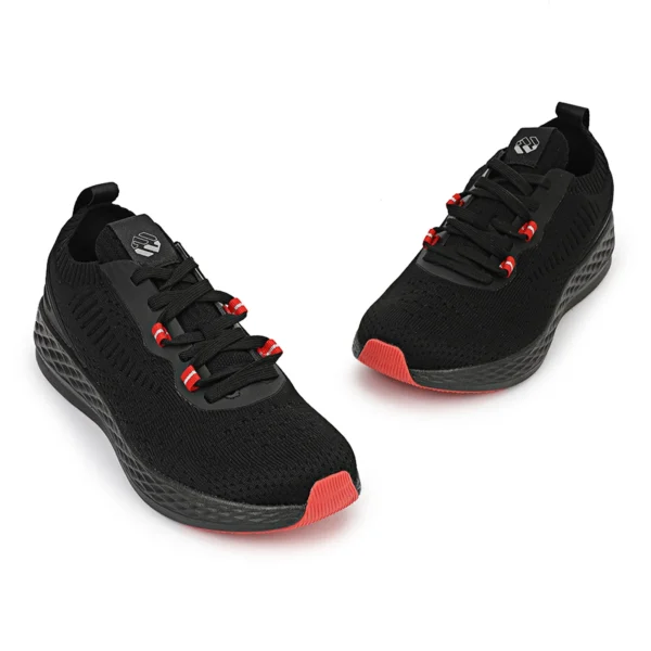 Black Fabric Luxury Sports Shoes - Image 2