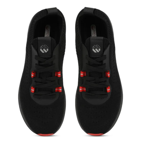 Black Fabric Luxury Sports Shoes - Image 3