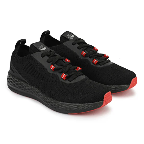 Black Fabric Luxury Sports Shoes - Image 5