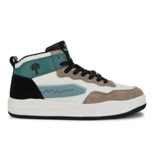 Casual Mid-top White/Blue Sneakers for Men