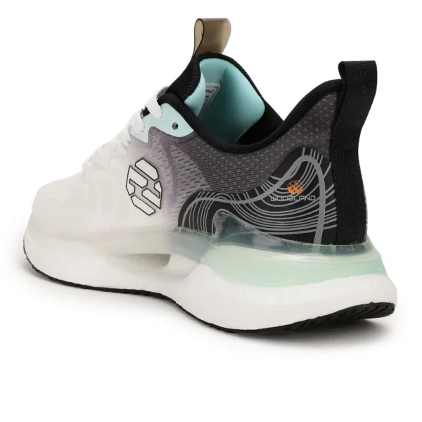 White/Black Sports Shoe for Men - Image 5