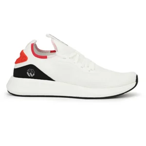 White Fabric Luxury Sports Shoes
