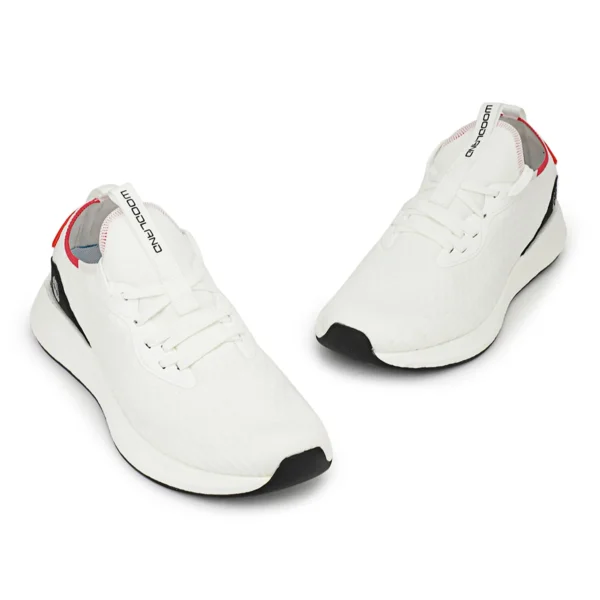 White Fabric Luxury Sports Shoes - Image 2