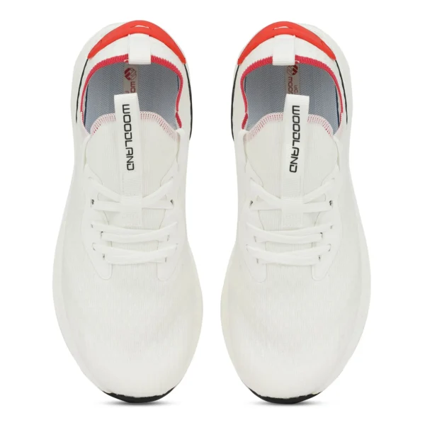 White Fabric Luxury Sports Shoes - Image 3