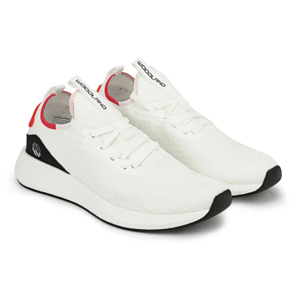 White Fabric Luxury Sports Shoes - Image 6