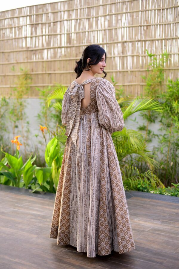kalki brown cotton maxi - Image 3